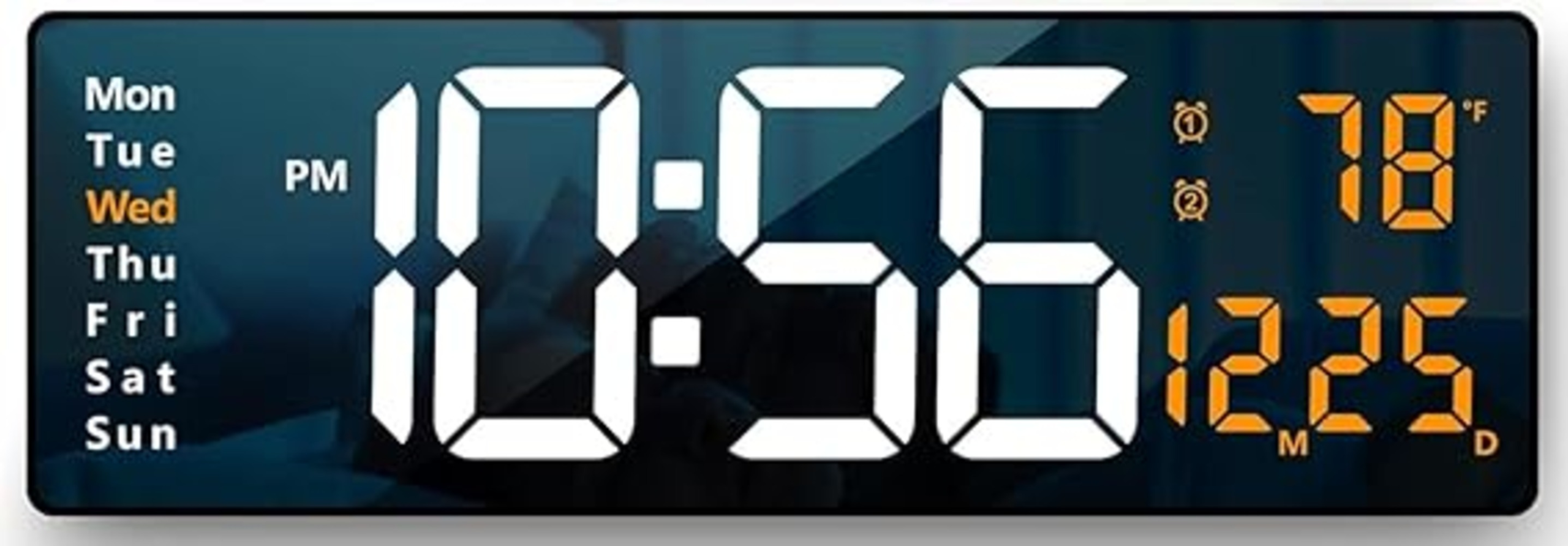 GHANU Plastic Digital LED Wall Clock_TNBS